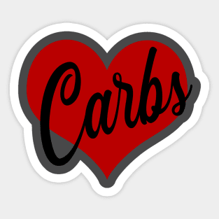 Love Carbs Sticker